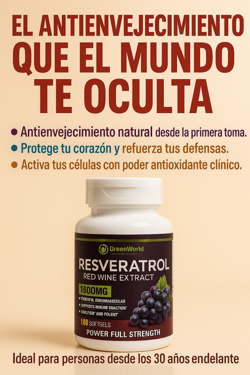 Resveratrol Redwine Extract 1600 mg – Green World