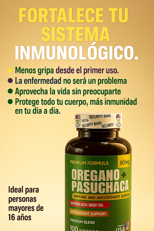 OREGANO + PASUCHACA x 60 CAPSULAS